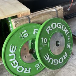New pair of Rogue 10kg Competition Bumper Plates