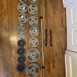 Dumbbell and Barbell Set - 150 LB