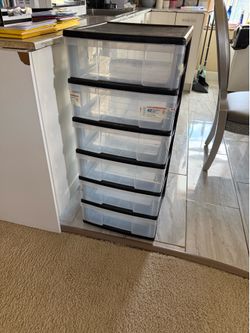 Plastic storage cabinet