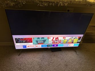 55 In Samsung 4k SUHD tv W Base & Remote