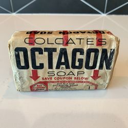 Vintage Colgates OCTAGON Soap w/ Coupon