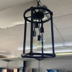 Black mate modern chandelier