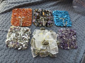 Handmade Crystal Wall Hooks, 6 Pack