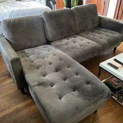 Grey Reversible Chase Couch 