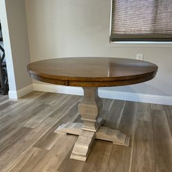 Dining Table 45” Round Solid Wood 