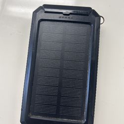 Portable solar charger.
