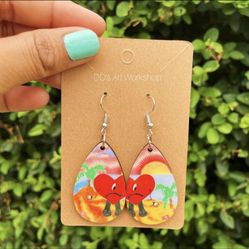 BAD BUNNY Earrings & keychains (Customized)