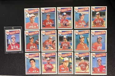 1985 Topps USA OLYMPIC Team Complete Set 16 cards