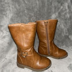 Size 6 Toddler Girl Brown Boots