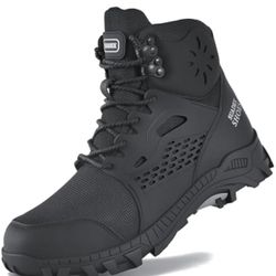 Steel Toe Boots for Men Women Waterproof Arch Support Work Construction Indestructible Safety Boots Size 11.5