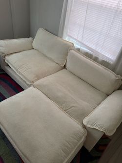 White modular couch