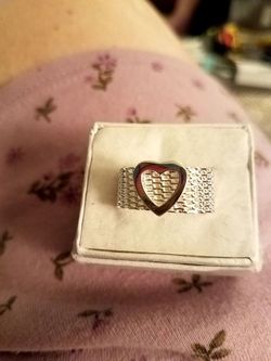 Sterling silver mesh ring