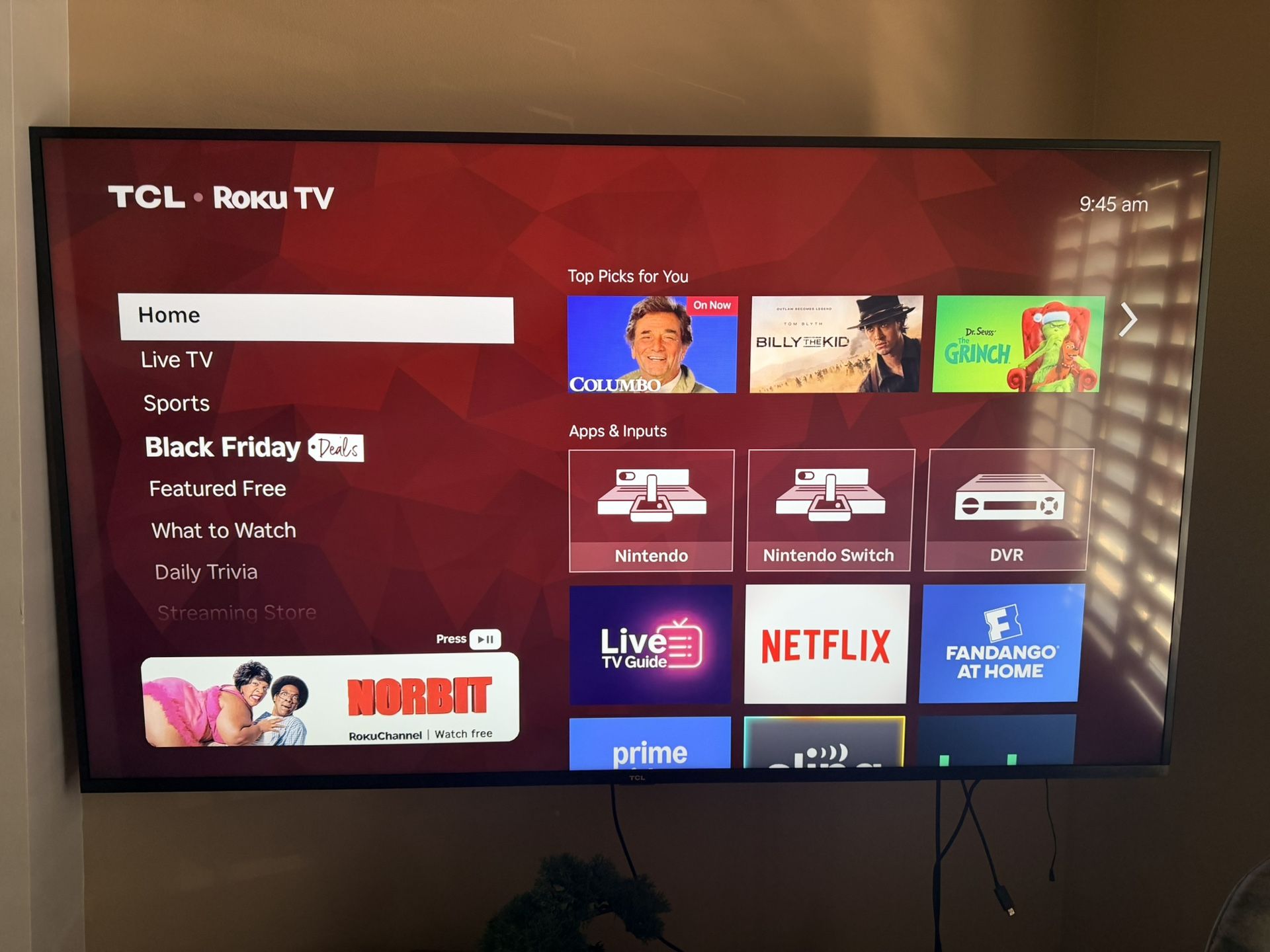 75" TCL TV