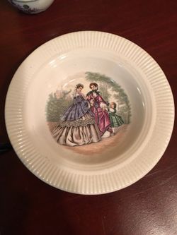 Antique china plate 6"