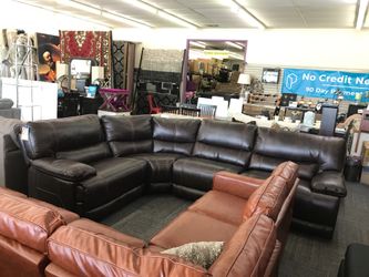 Brand New Leather Sectional Retails over $2,400!
