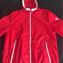 Red Guess Windbreaker