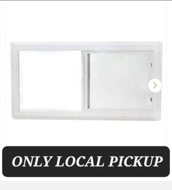 🎋 $110 Tafco 48 in. x 24 in. White Left-Hand Double-Pane Insulated Glass Vinyl Sliding Window W/Screen🆕️#2441