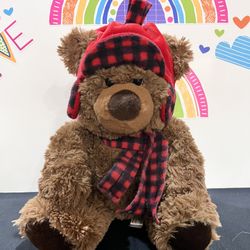 TEDDY BEAR !! COCO THE LUMBERJACK 11 INCH SOFT PLUSH