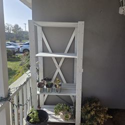 Wood Shelve  For Plants