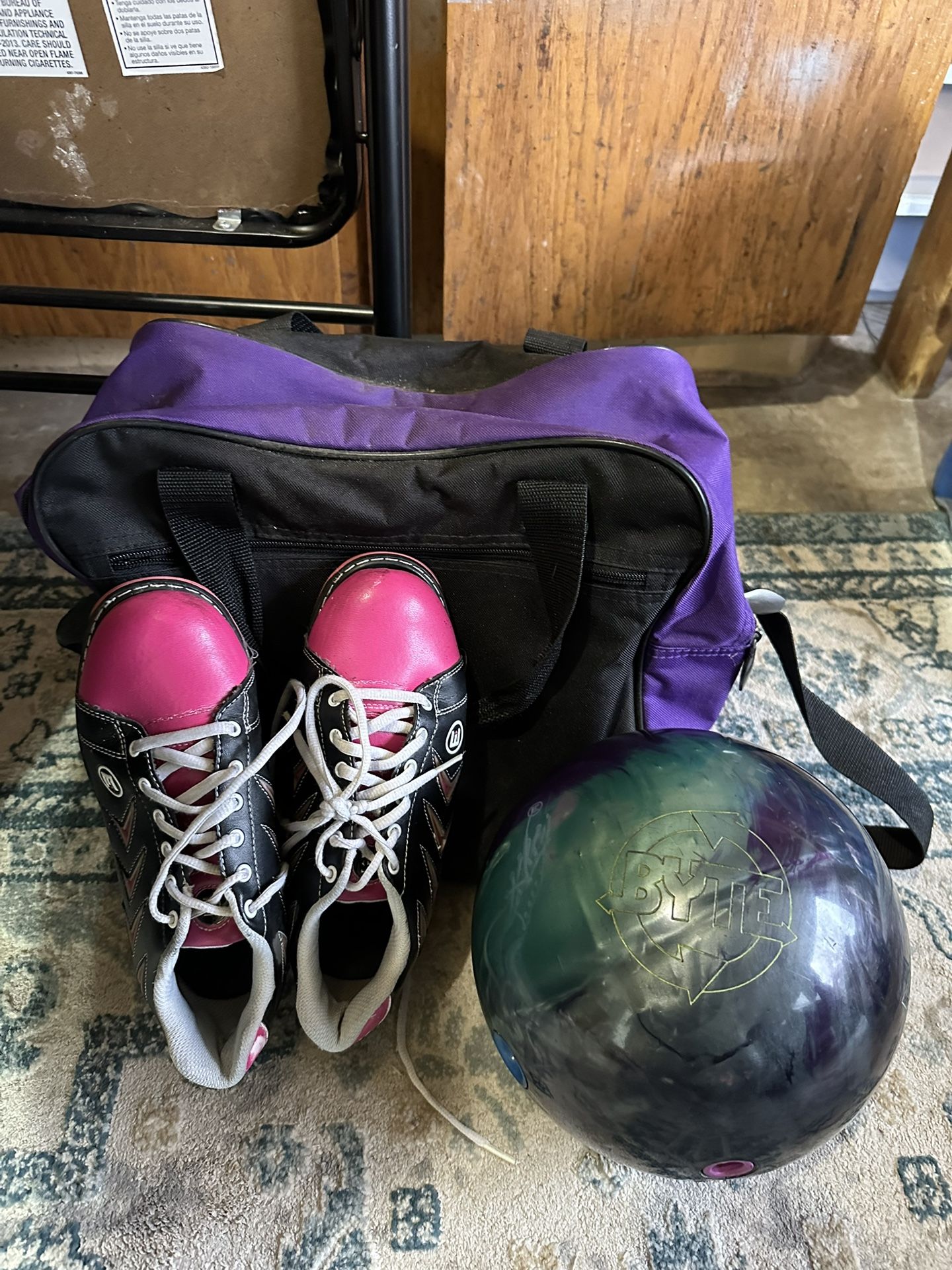 Byte Bowling Ball,shoes And Bag
