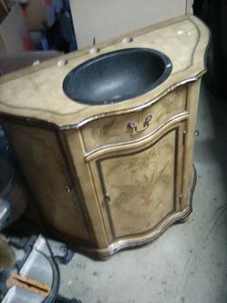 Beautiful powder room vanity
