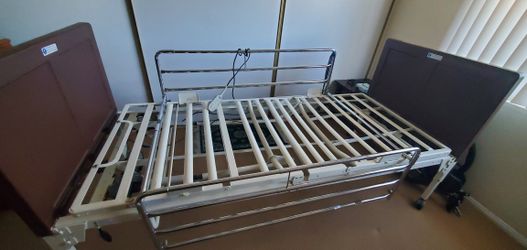 Invacare Full Electric Hospital Bed With Two Sets Of Side Rails