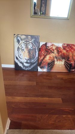 3 Very Large Decorative Pictures New The Largest One 36x24 Inches