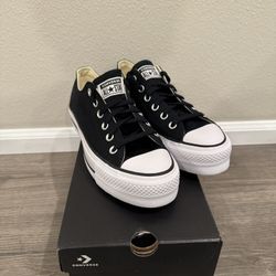 Converse Chuck Taylor All Star Lift Low Black Women’s Size 8.5 UK 6.5