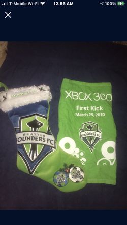 Seattle Sounders X-Mas Stocking and First kick Towel
