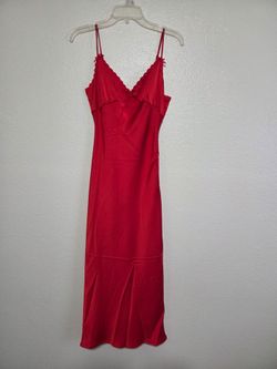 Red Satin Dress