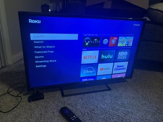32in TV With Roku Remote