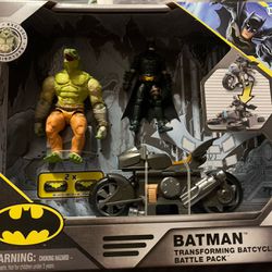 BatmanTransforming Batcycle Battle Pack - With 4 Inch Batman & Killer Croc