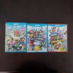3 Nintendo Wii U Games