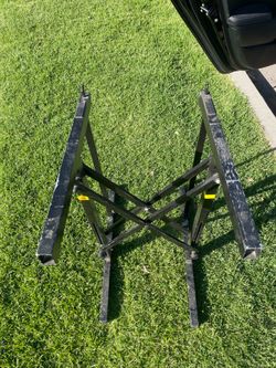 Collapsible Mixer Board Stand and 4 tri pod Heavy Duty big Speaker Stands.