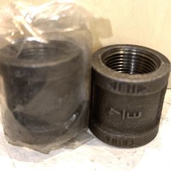 2 X 3/4 Inch Black Black Steel Pipe Couplings