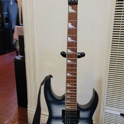 IBANEZ RG SERIES MODEL RG470DX 1P-02 MADE IN INDONESIA IN BLACK PLANET MATTE COLOR. 