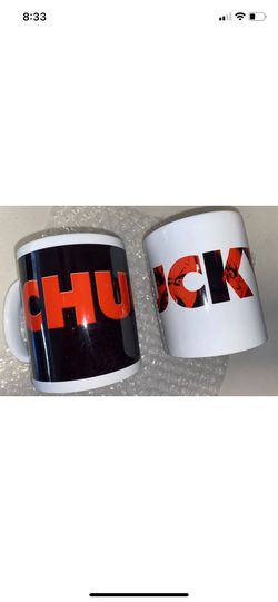 2 Chucky Child's Play coffee mugs