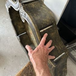 Gorgeous hand-painted Artistic And Functional  Cabinet.   Stunning design.  Can add shelves for display  