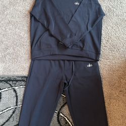 Navy Alo Hoodie Sweatsuit