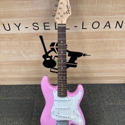 FENDER Squier Mini Stratocaster Pink Rosewood Fretboard
