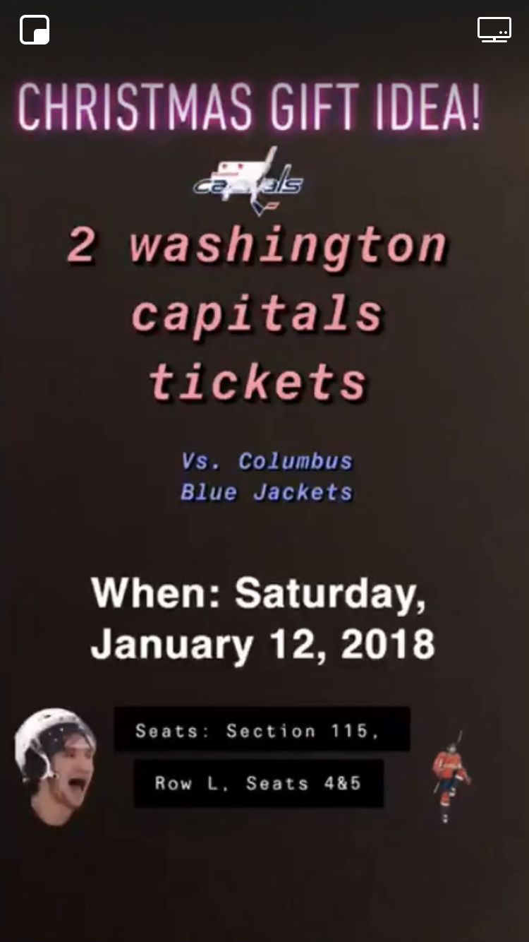 2 - 100 level Washington Capitals Tickets