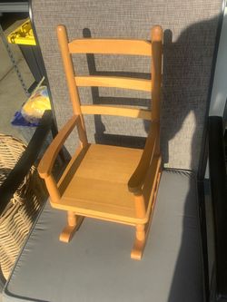 Wooden Doll Rocking Chair