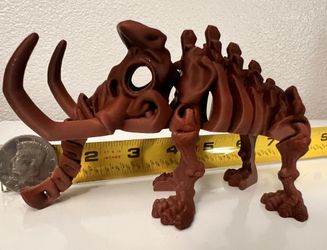 Skeleton Mamut 3D Printed Dinosaur, Gifts Toys.
