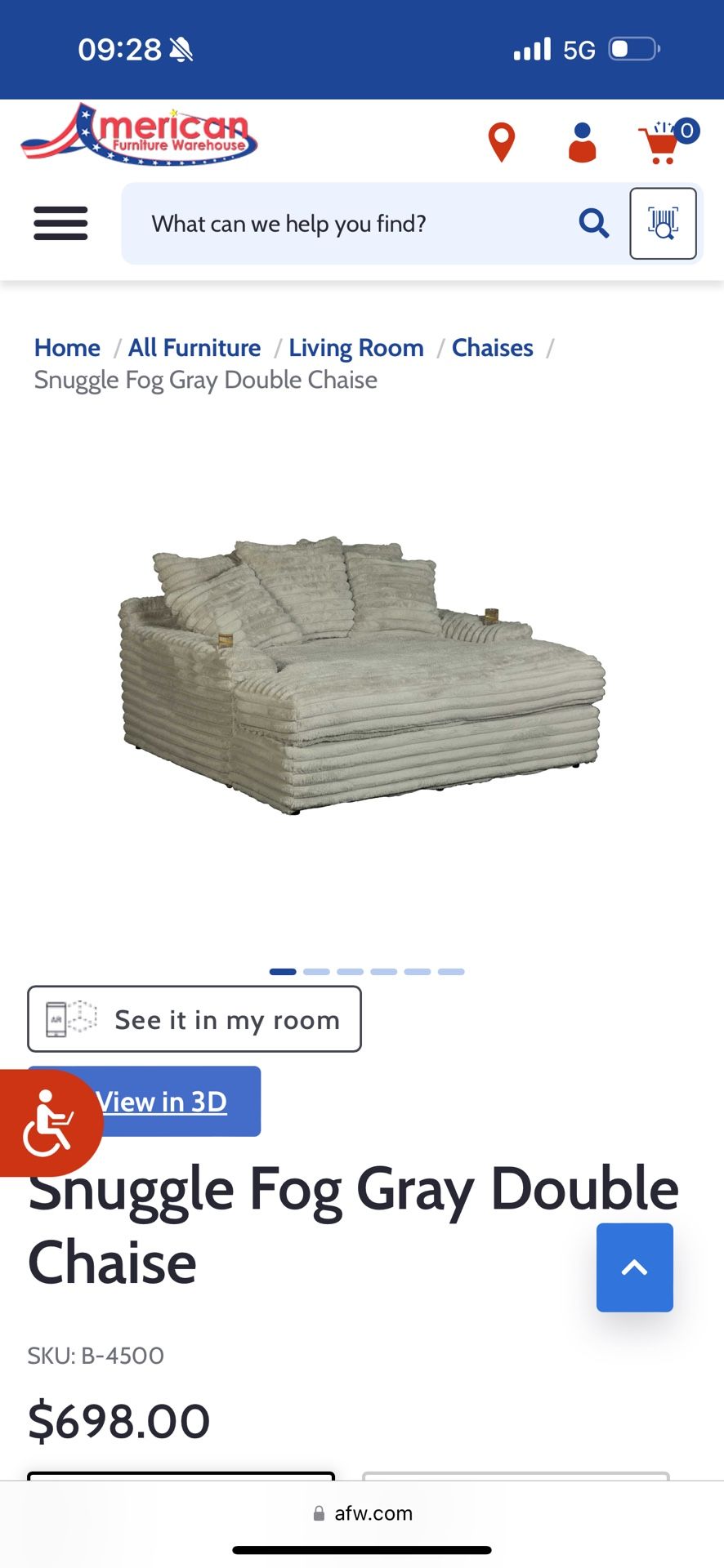 Double Chaise Lounge