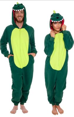 Funzies Plush Dinosaur Animal Onesie, Medium