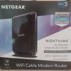 Cable Modem Router Netgear Nighthawk AC1900 WIFI