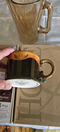 Demdaco Chocolate Berries Coffee Mugs