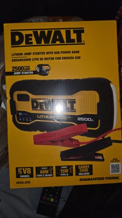 New DeWalt V8 jump starter