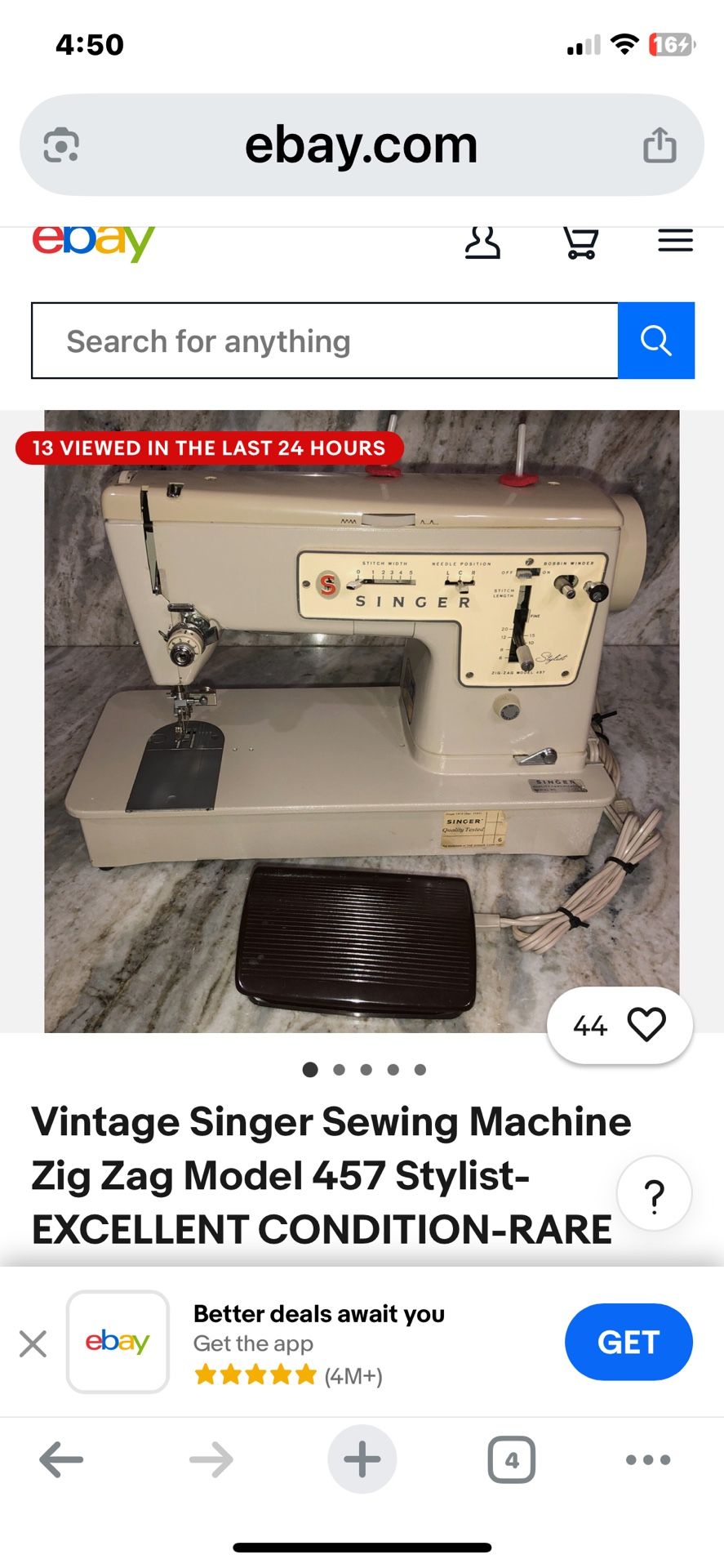 Singer Zig Zag Model 457