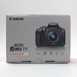 Canon EOS Rebel T7 24.1MP  DSLR Camera w/ 18-55mm Lens
